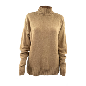 Essentials Kaschmir-Mix Pullover | Cream-Beige im Loose Fit