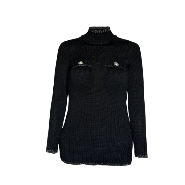 Merino_Knit_Black_SilverAccent_DetailShot_POSTER